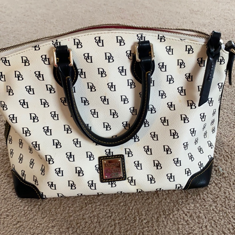 Dooney & Burke black and white purse